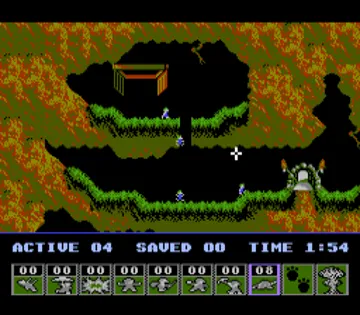 Lemmings (USA) screen shot game playing